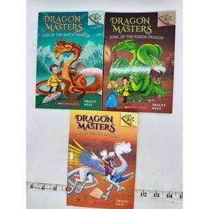 Dragon Masters Set 3 Books Tracey West Scholastic Paperback Adventure Series